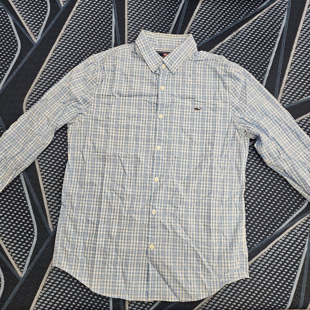 Vineyard Vines Men's Slim Fit Whale Shirt in Medium